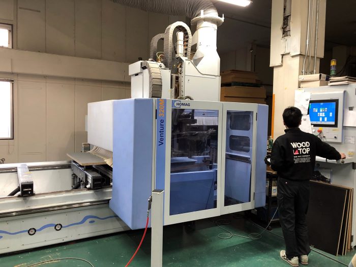 NC自動加工縁貼り機複合機